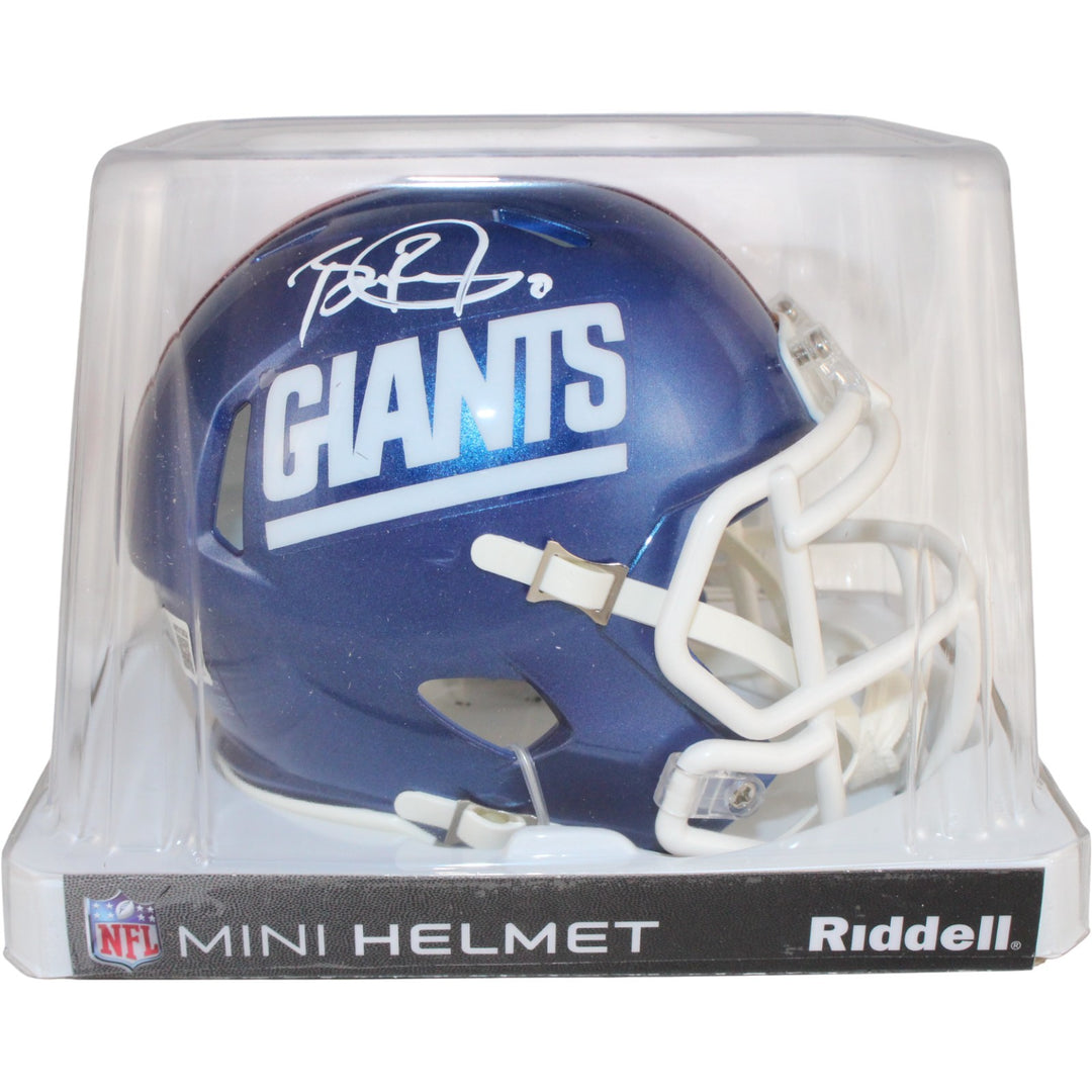 Brian Burns Autographed New York Giants Color Rush Mini Helmet Beckett 53885