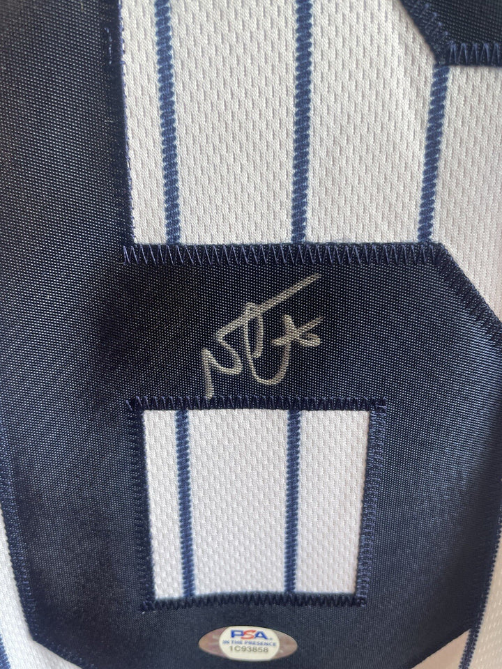 Nestor Cortes Jr. Signed NY Yankees Pinstripe Nike MLB Replica Jersey Auto PSA
