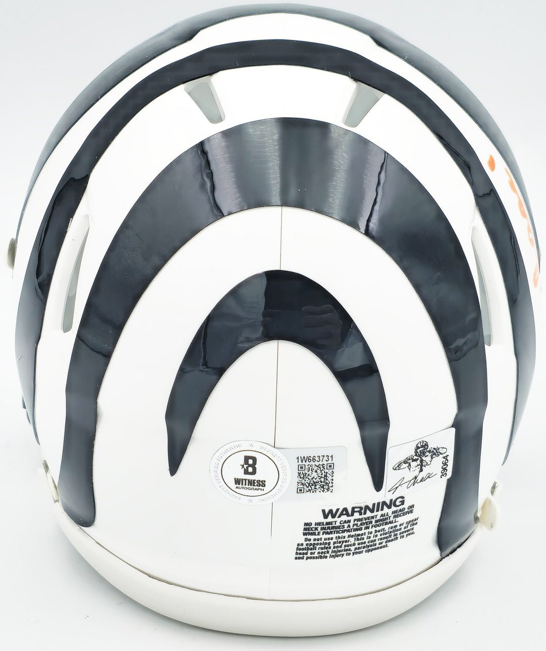 Ja'Marr Chase Signed Bengals White 2022 Alternate Speed Mini Helmet Beckett Wit