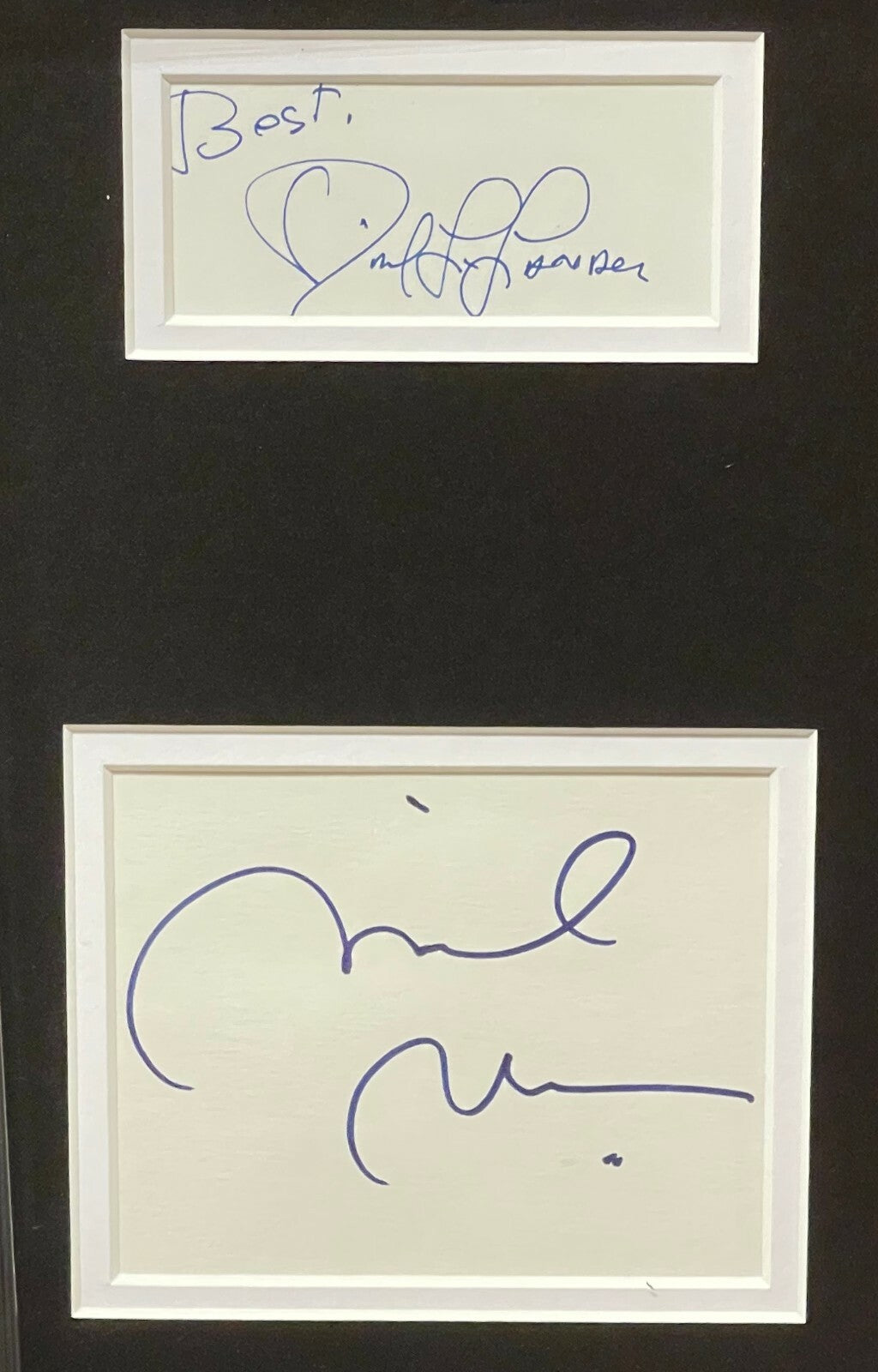 Laverne & Shirley signed 4 cut sigs Framed Penny Marshall 17x26 -Beckett  Review