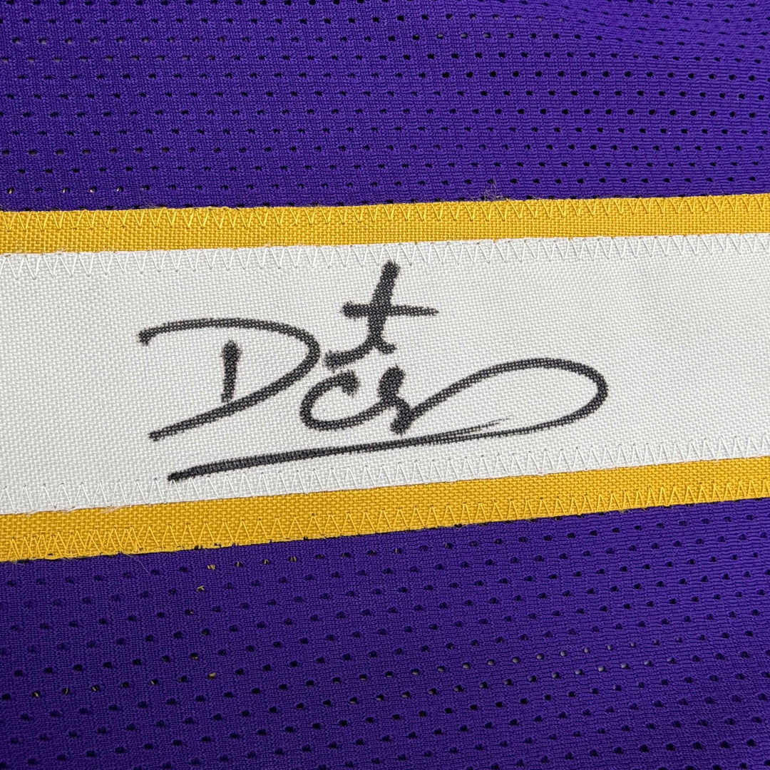 Autographed/Signed DAUNTE CULPEPPER Minnesota Purple Football Jersey JSA COA