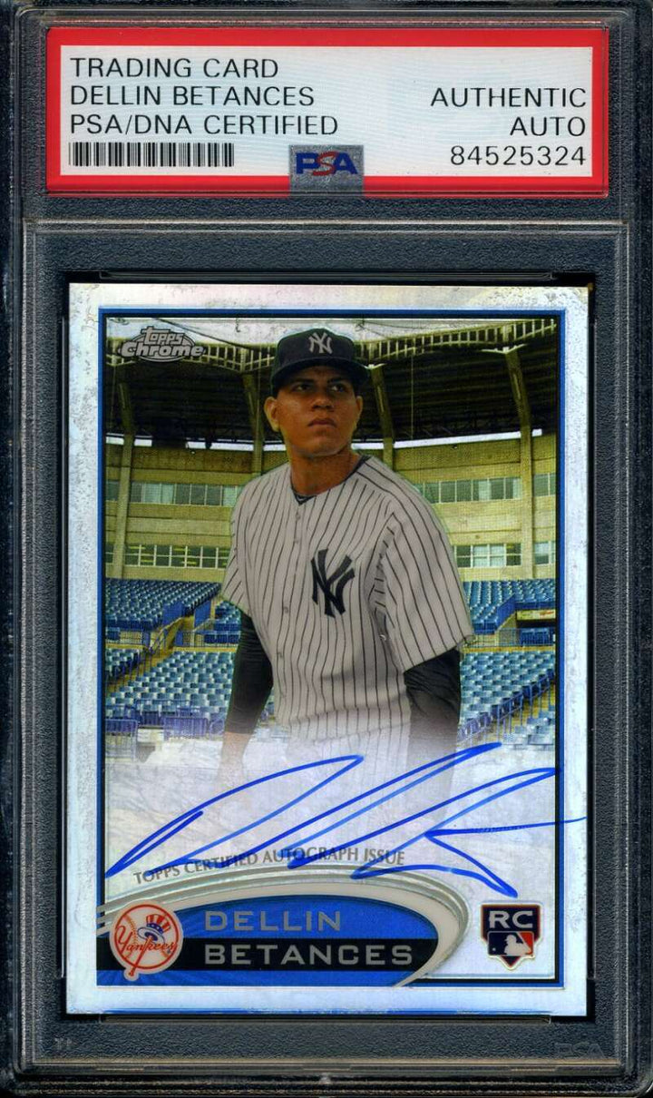 Dellin Betances PSA DNA Coa Signed 2012 Topps Chrome Rookie /499 Autograph