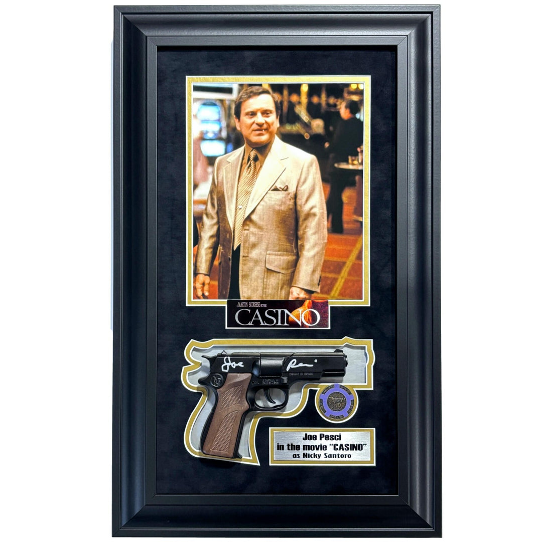 Joe Pesci Casino Movie Autographed Prop Gun Framed COA ASI Las Vegas Mafia