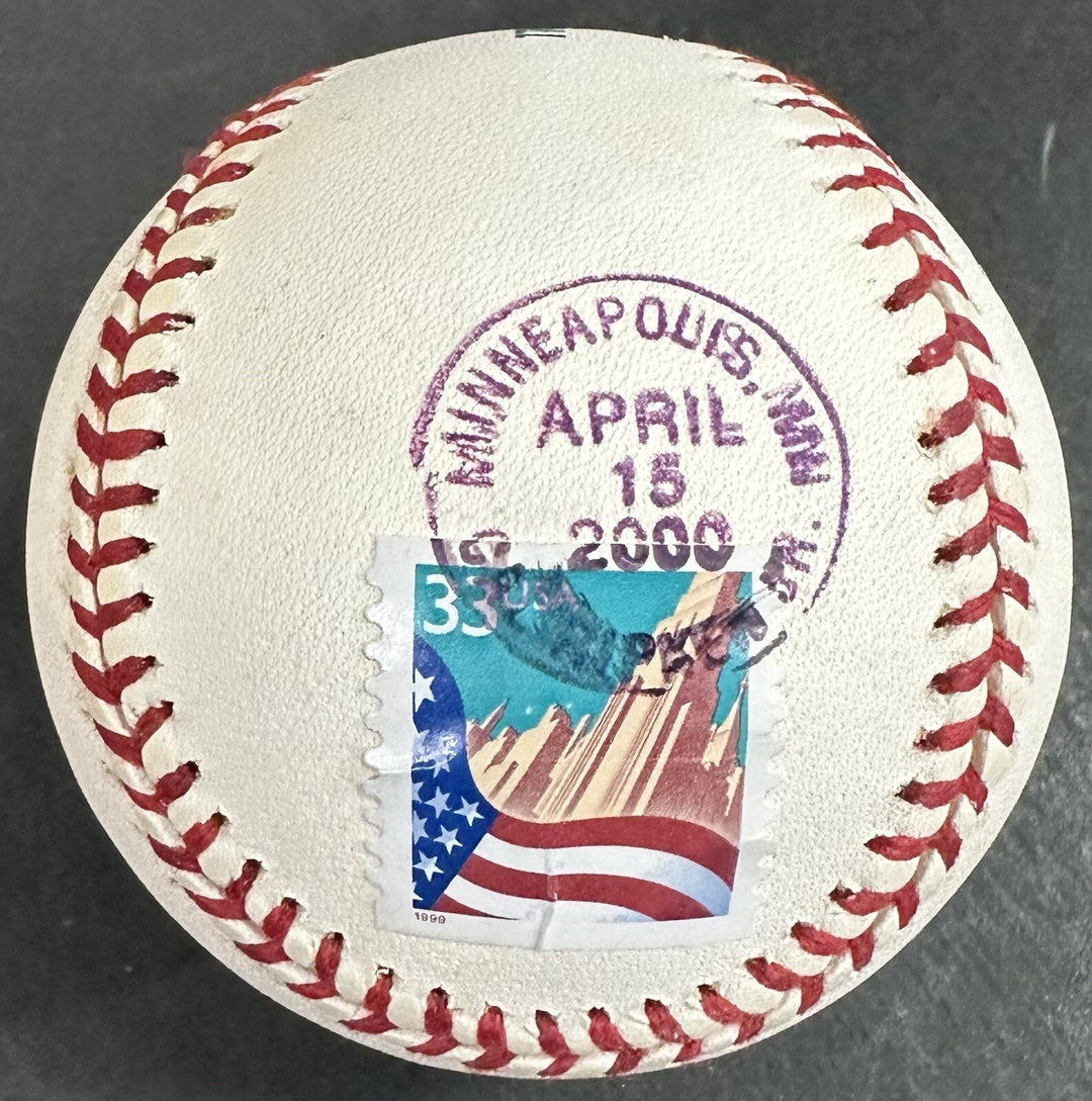 Cal Ripken Jr Signed MLB Baseball April 15 Stamp /3000 Hit Autograph Orioles Coa