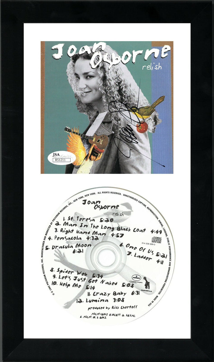 Joan Osborne signed 1995 Relish Album CD Cover w/ CD Framed- JSA #R51211