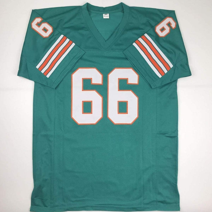 Autographed/Signed LARRY LITTLE HOF 93 Miami Teal Jersey JSA COA Auto