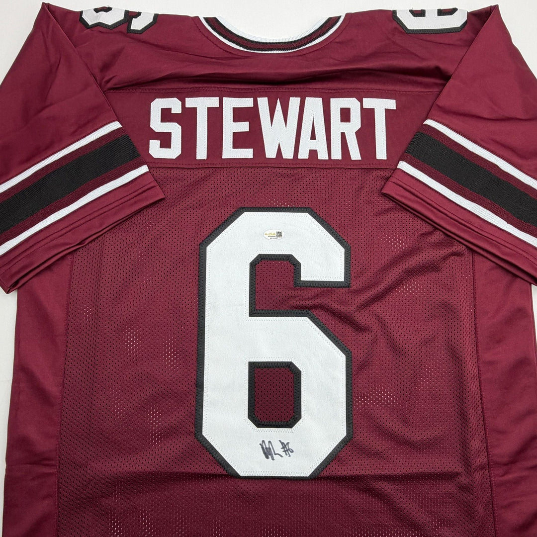 Autographed/Signed Dylan Stewart South Carolina Maroon College Jersey JSA COA