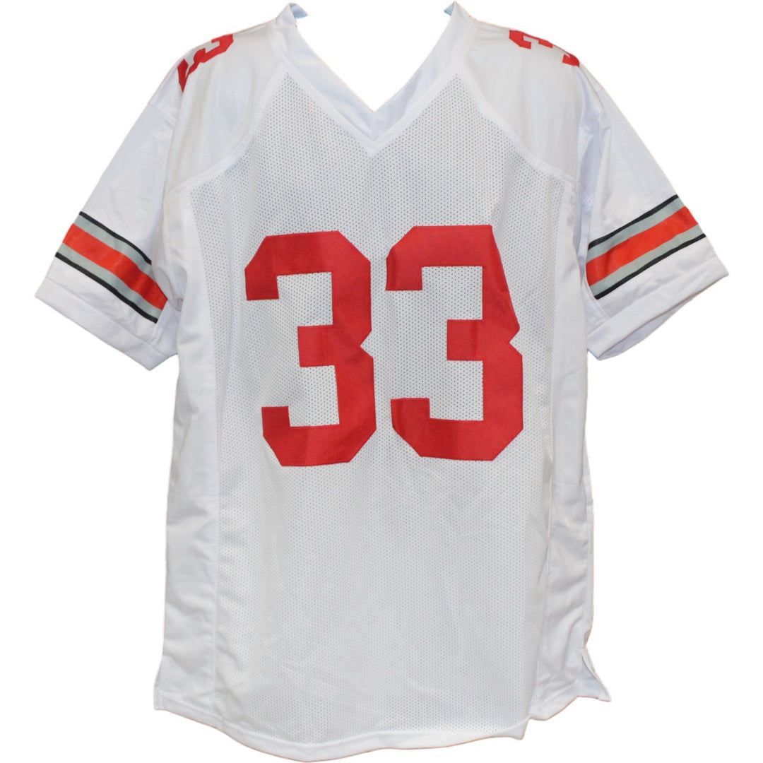 Jack Sawyer Autographed College Style XL White Jersey Beckett Witness 54014