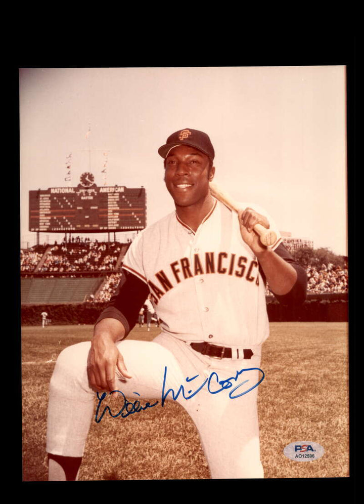 Willie McCovey PSA DNA Signed 8x10 Photo Autographed Giants