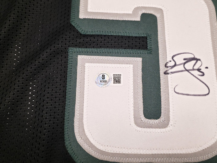 Philadelphia Eagles Donovan McNabb Signed Black Jersey Beckett Witness