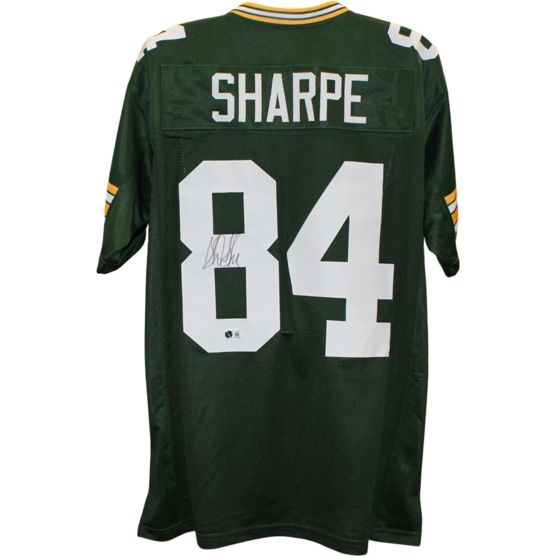 Sterling Sharpe Autographed Pro Style Sz XL Jersey Green Beckett Witness 58507