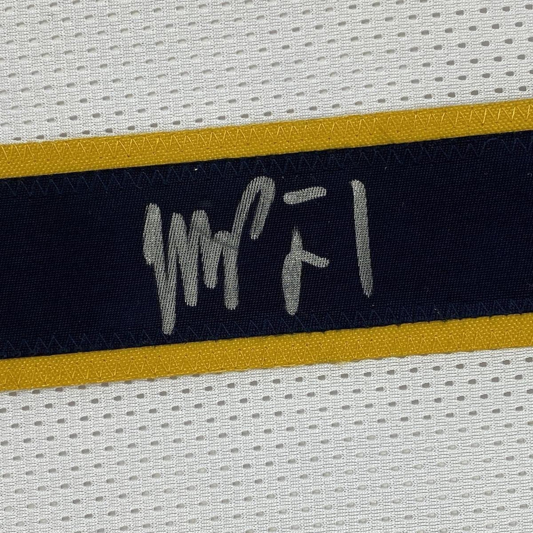 FRAMED Autographed/Signed MICHAEL PORTER JR 33x42 White Jersey PSA/DNA COA