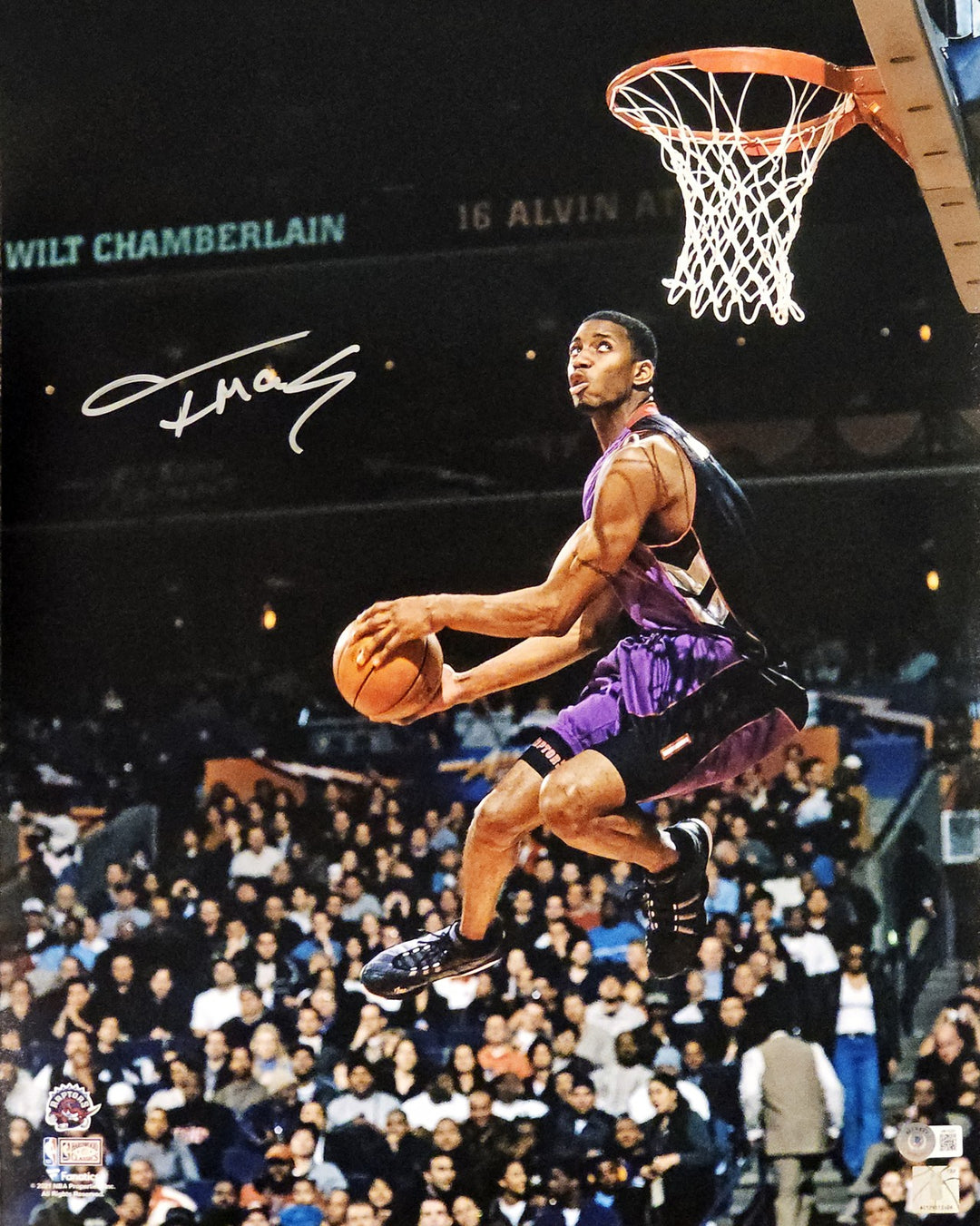 Tracy McGrady Autographed Signed 16x20 Photo Toronto Raptors Dunk Beckett Wit