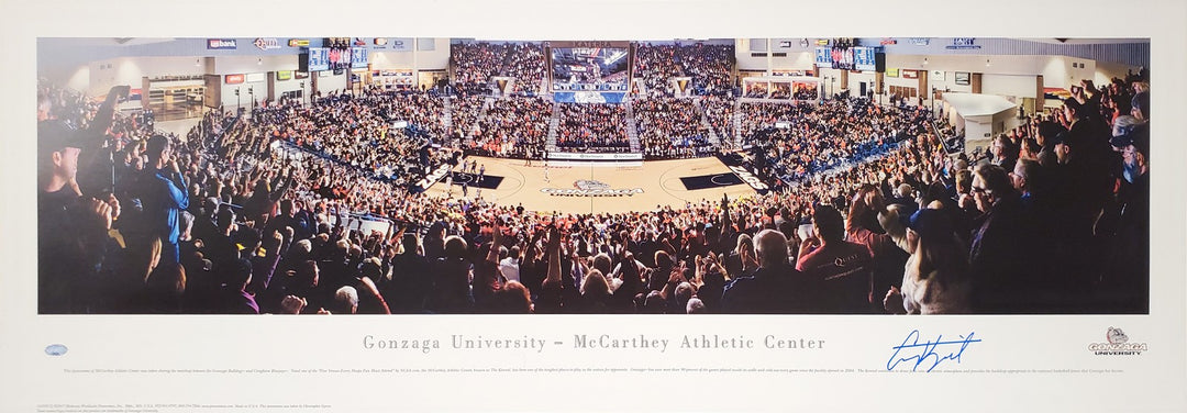 Corey Kispert Signed 13.5x40 Panoramic Photo Gonzaga Bulldogs MCS Holo