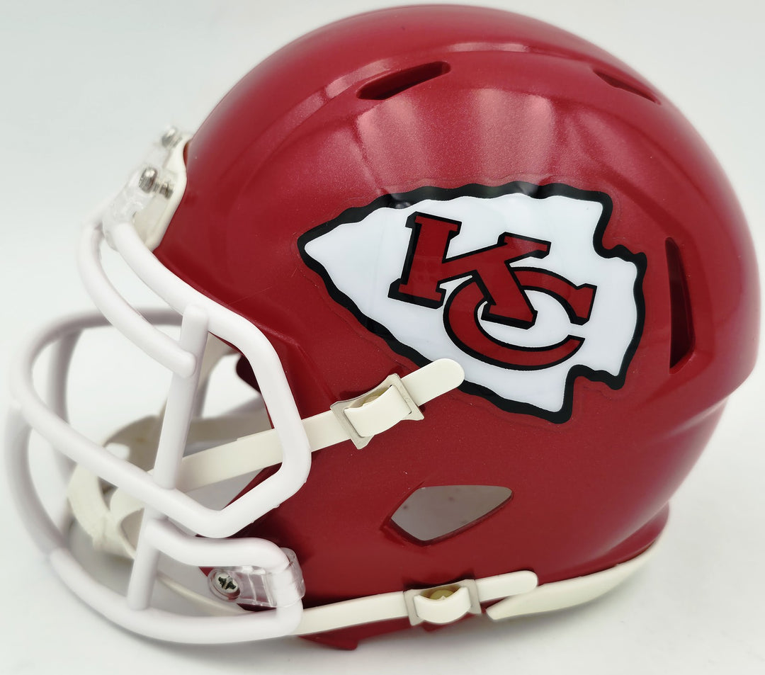 Kenneth Walker III Signed Chiefs Red Speed Mini Helmet Beckett Witness