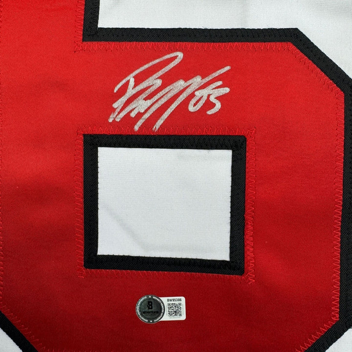 Autographed/Signed Jesper Bratt New Jersey White Hockey Jersey Beckett BAS COA