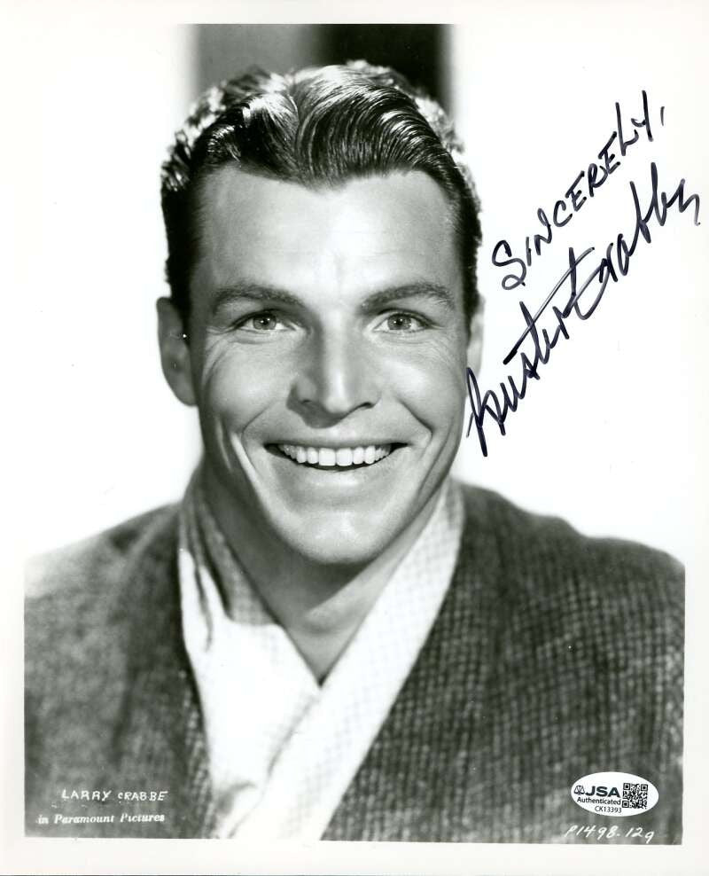Buster Crabbe JSA Coa Signed Vintage 8x10 Photo Autograph