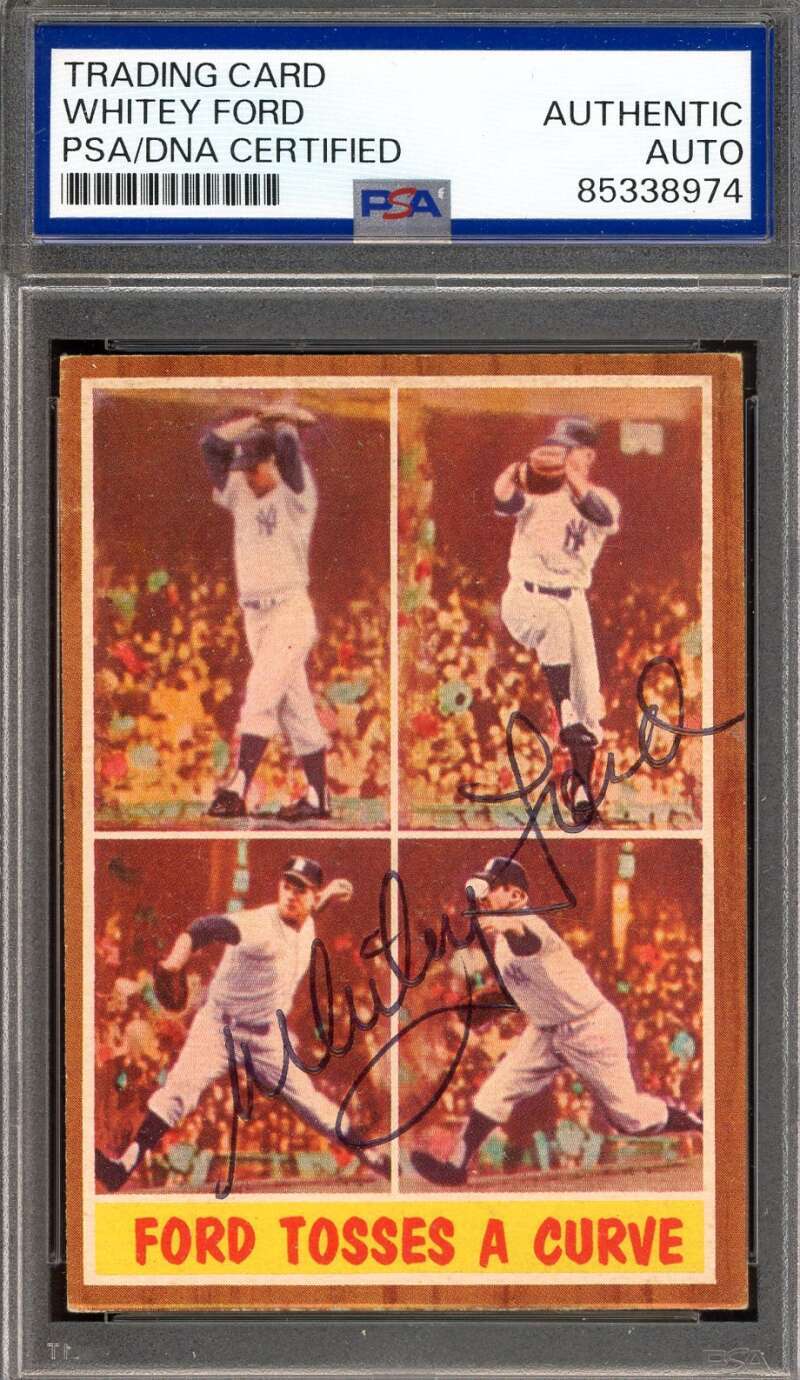Whitey Ford PSA DNA Signed 1962 Topps Autograph