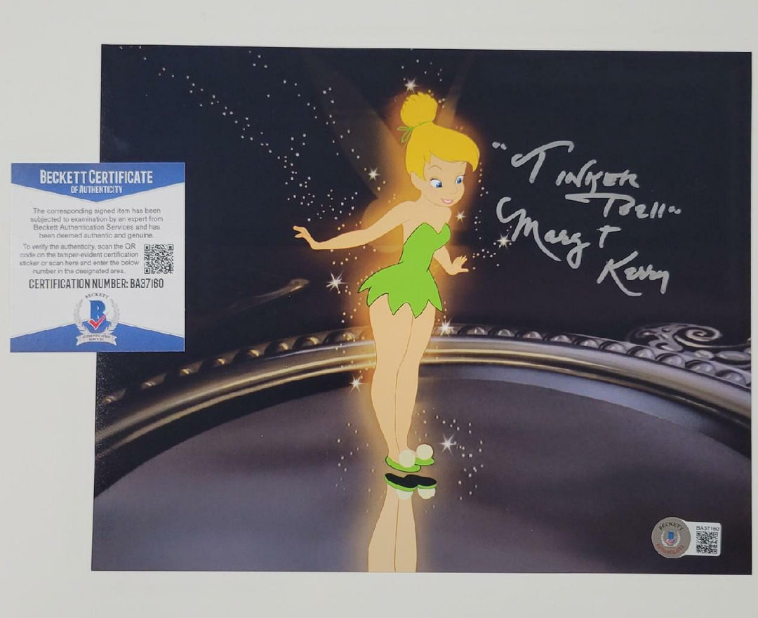 Margaret Kerry "Tinker Bell" signed 8x10 Photo Peter Pan (A) ~ Beckett BAS COA
