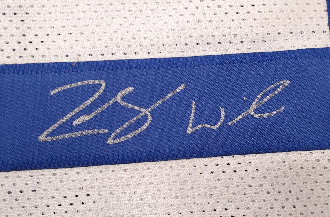 BYU Cougars Zach Wilson Signed White Jersey Beckett BAS