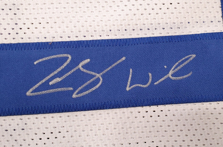 BYU Cougars Zach Wilson Signed White Jersey Beckett BAS