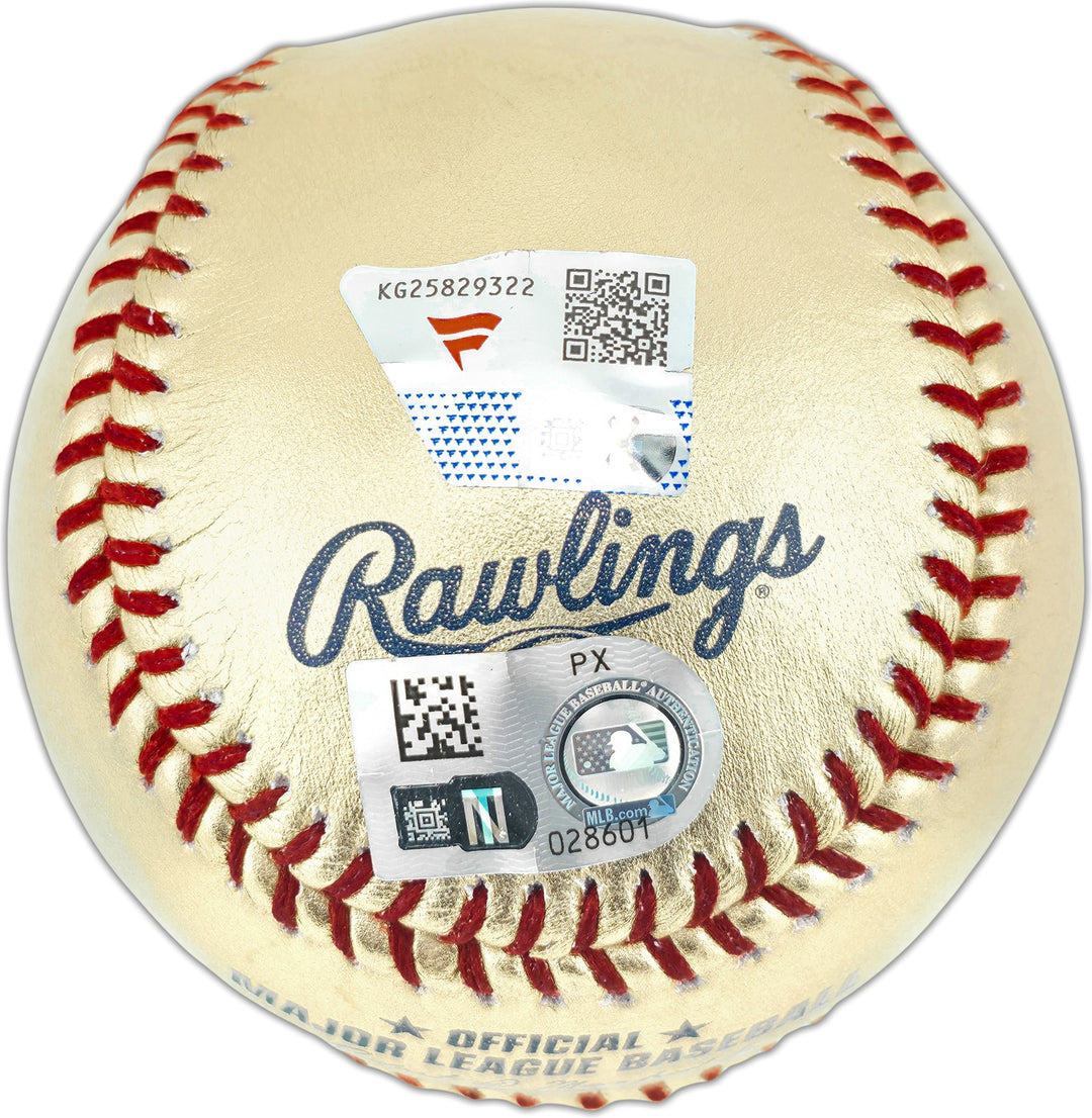 Cody Bellinger Auto Gold Cubs Logo Baseball Cubs Logo "Go Cubs!" Fanatics MLB