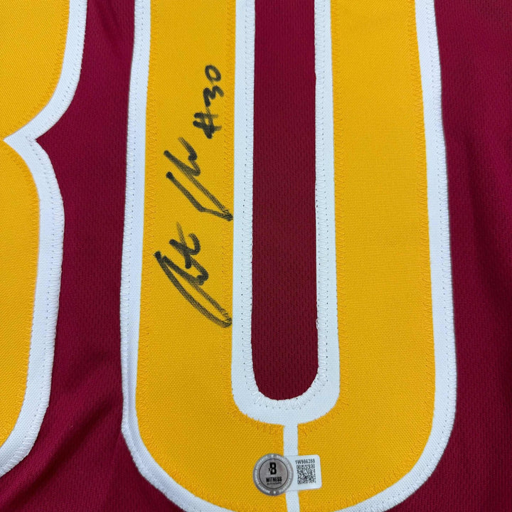 Autographed/Signed Austin Ekeler Washington Burgundy Jersey BAS COA