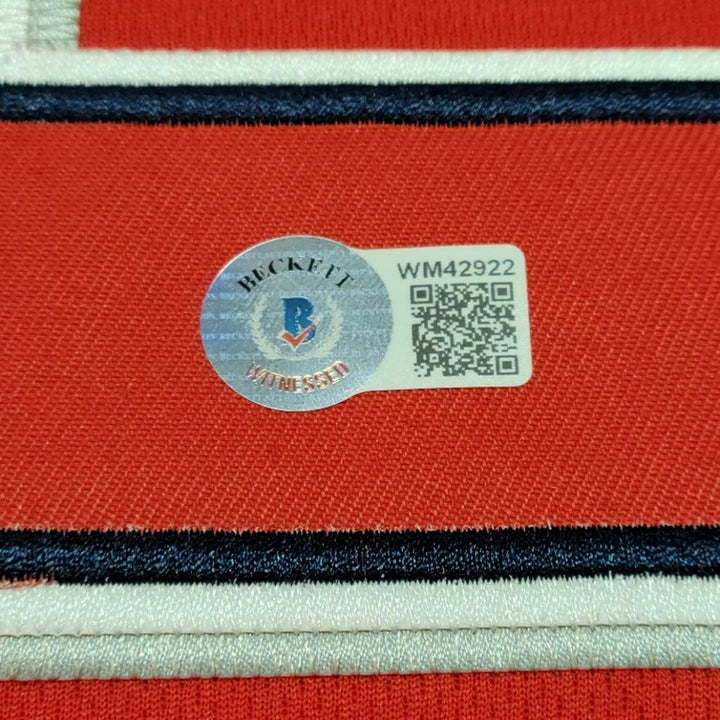 Jared Walsh signed Red Los Angeles Angels Jersey autograph ~ BAS Beckett Witness