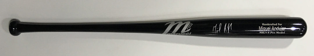 Miguel Andujar signed Marucci Game bat rookie auto Oakland Athletics Steiner Coa