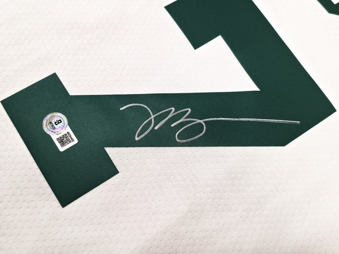 Celtics Jaylen Brown Auto White Nike Swingman Association Jersey Size 52 Beckett