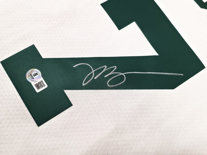 Celtics Jaylen Brown Auto White Nike Swingman Association Jersey Size 52 Beckett