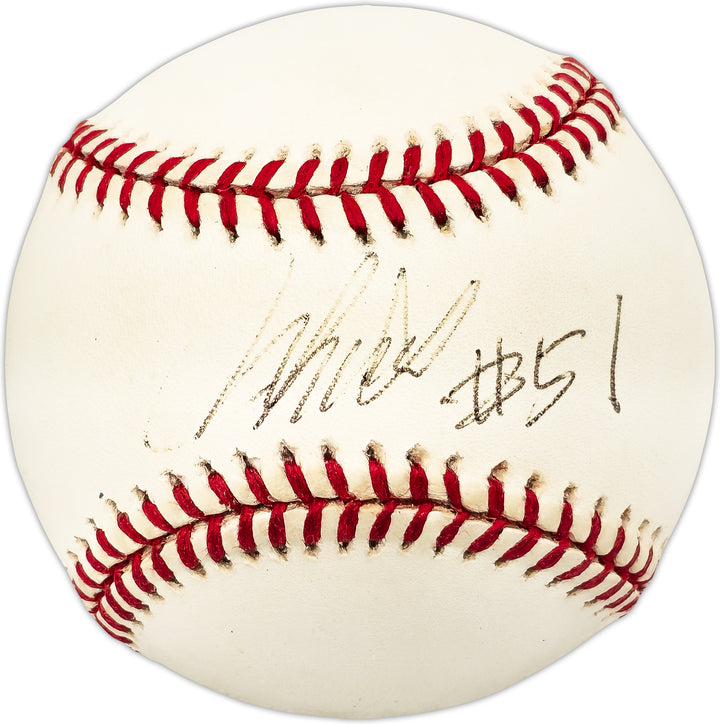 Ichiro Suzuki Autographed AL Baseball Mariners #51 Vintage Beckett QR #BL93538