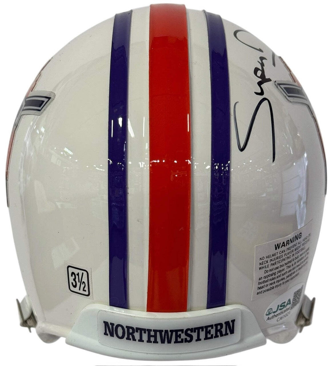 Mark Duper Autographed Northwestern State University Mini Helmet (JSA)