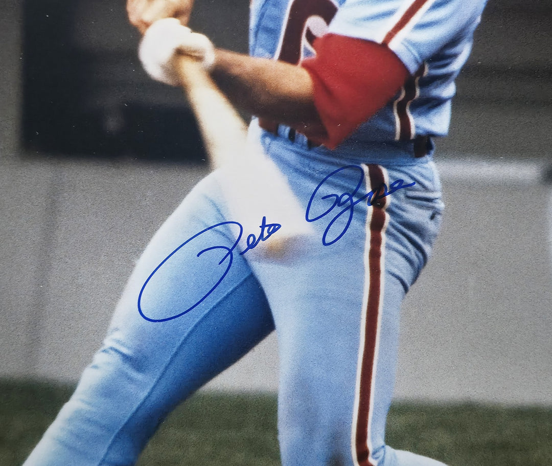 Pete Rose Signed Framed 16x20 Photo Cincinnati Reds PR Holo