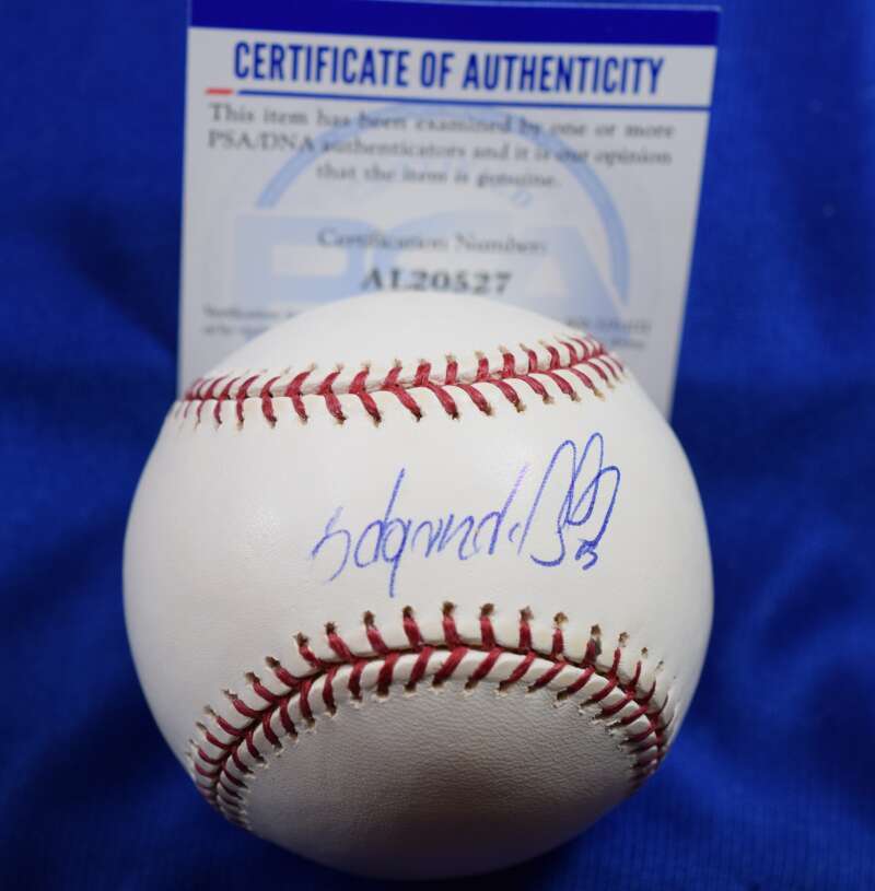 Edgardo Alfonzo PSA DNA Coa Autograph Major League OML Signed Baseball