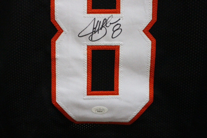 Jeff Blake Autographed/Signed Pro Style Black XL Jersey Beckett 35988