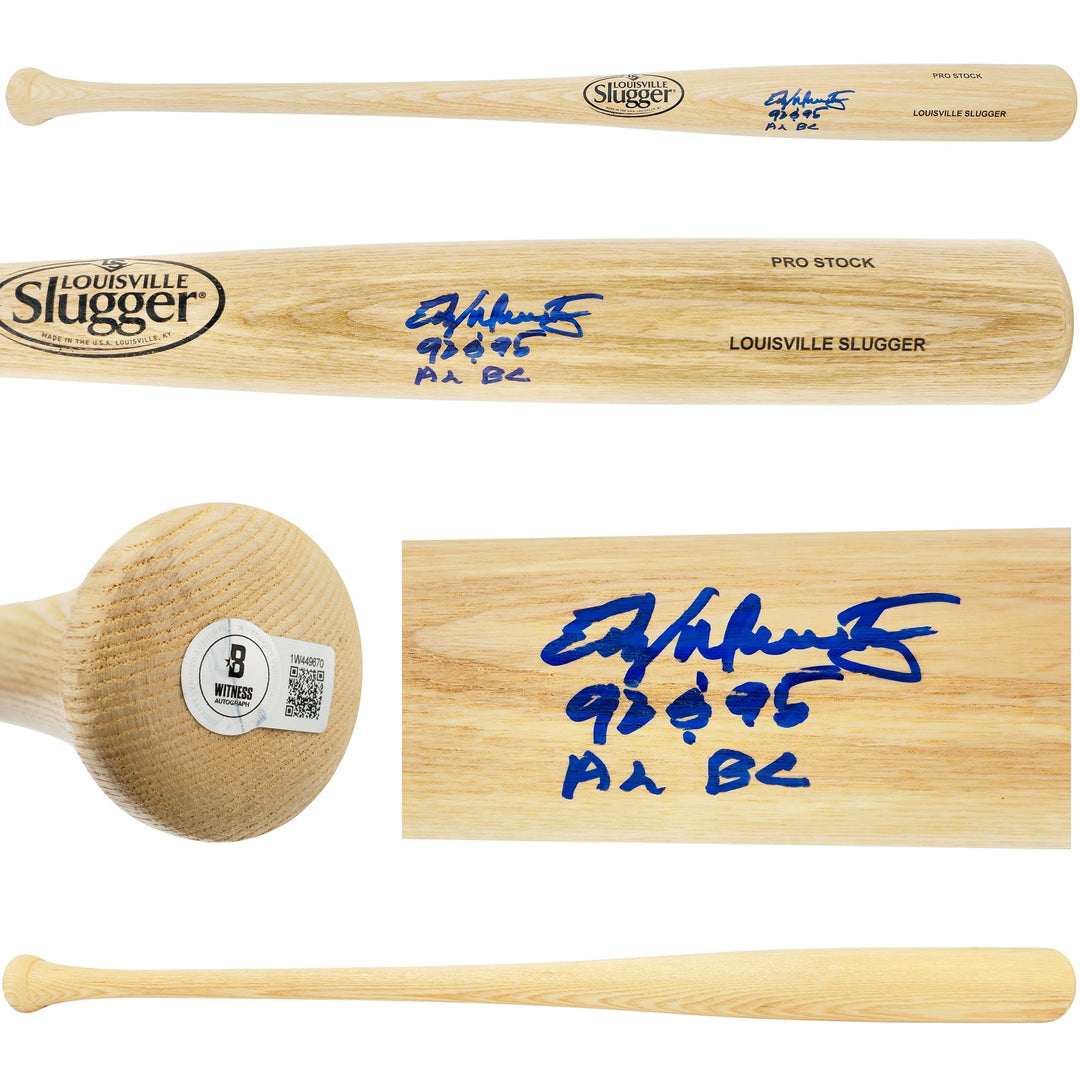 Edgar Martinez Auto Blonde L Slugger Pro Stock Baseball Bat AL BC BAS