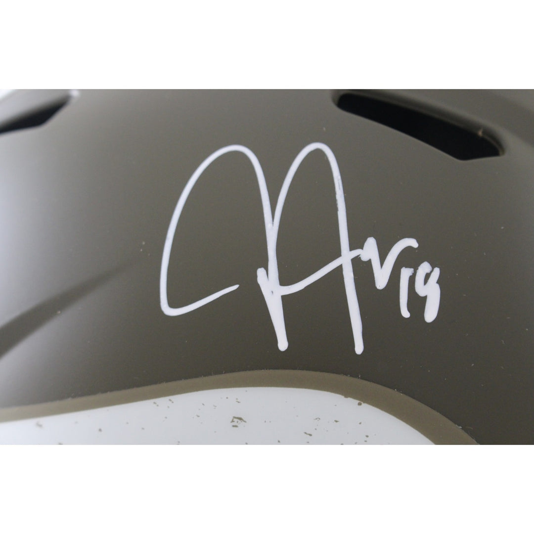 Justin Jefferson Autographed Minnesota Vikings Pro 22 STS Helmet Beckett W 56168