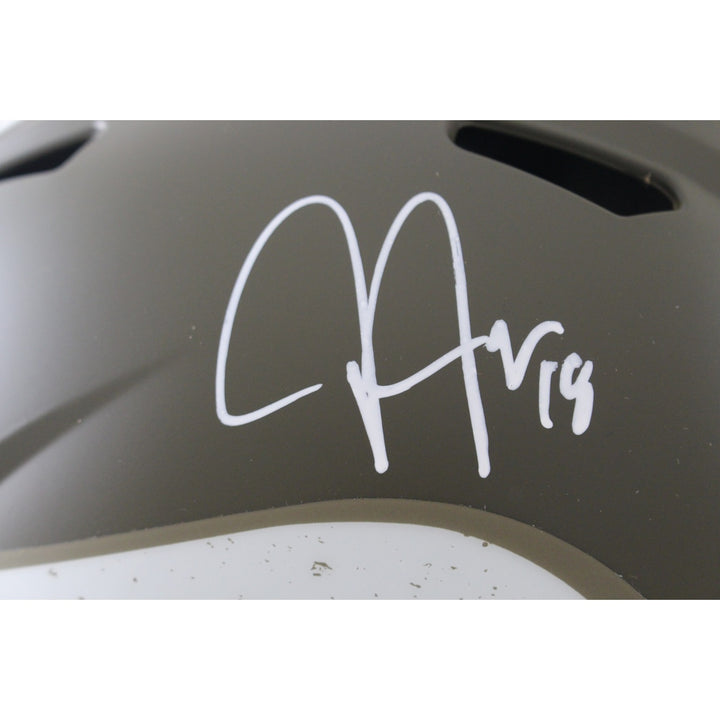 Justin Jefferson Autographed Minnesota Vikings Pro 22 STS Helmet Beckett W 56168