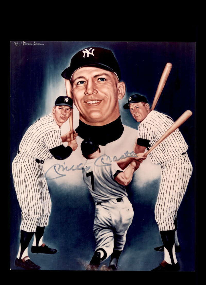 Mickey Mantle Beckett BAS Loa Signed 8x10 Photo Autograph Yankees