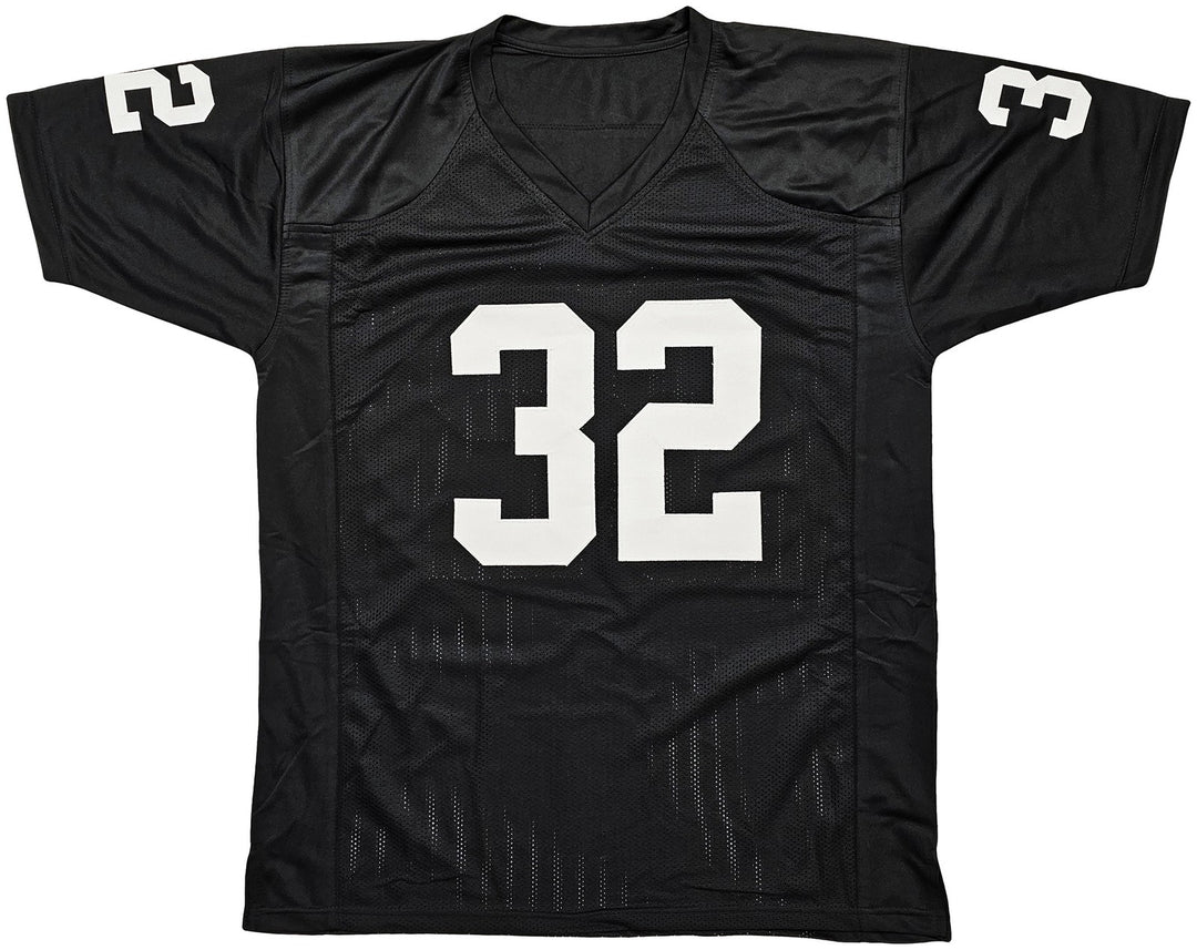 Oakland Raiders Marcus Allen Signed Black Jersey Beckett Witness