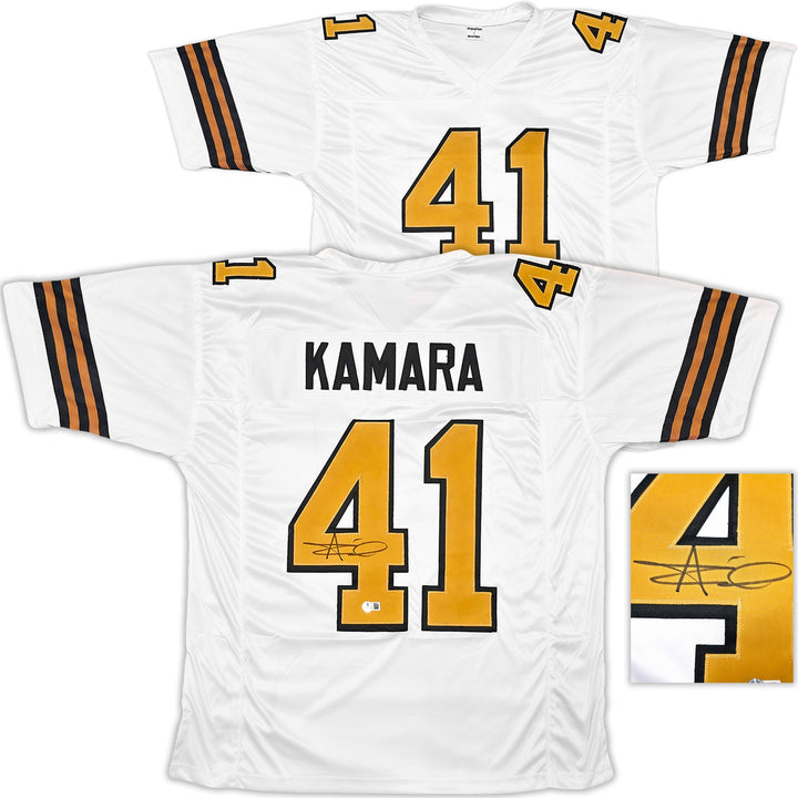 New Orleans Saints Alvin Kamara Autographed Signed White Jersey Beckett Wit