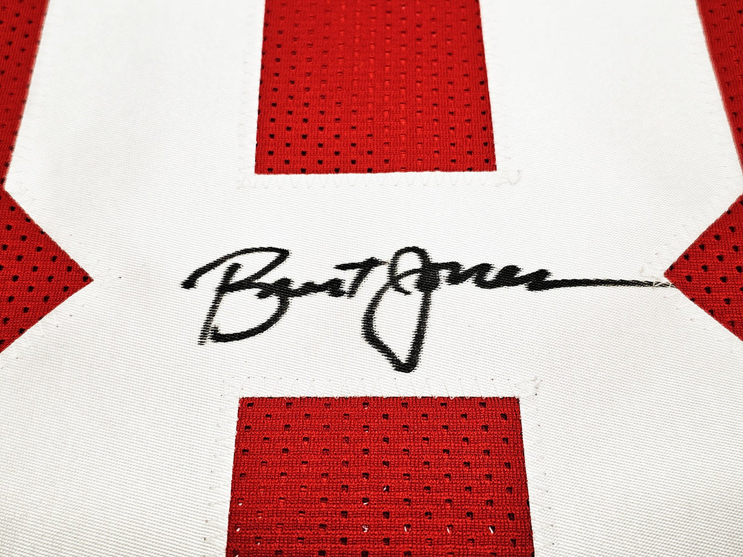 San Francisco 49ers Brent Jones Autographed Signed Red Jersey PSA/DNA