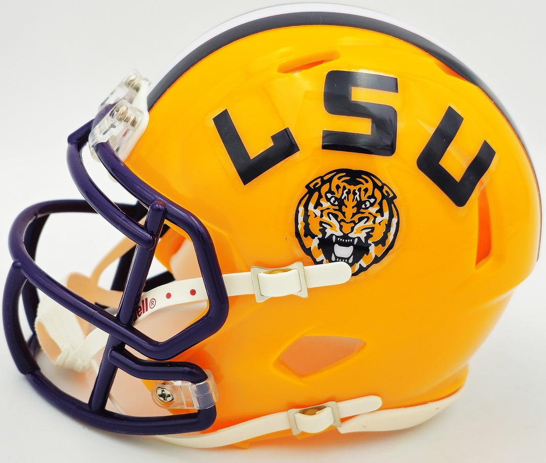 Odell Beckham Jr. Signed LSU Tigers Yellow Speed Mini Helmet Beckett Wit