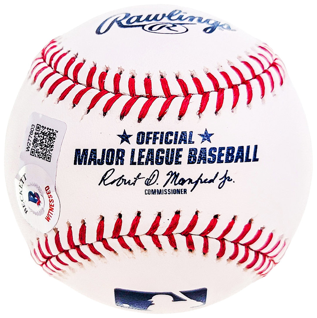 Pedro Martinez Signed Official MLB Baseball Red Sox "CY 97-99-00" Beckett Wit