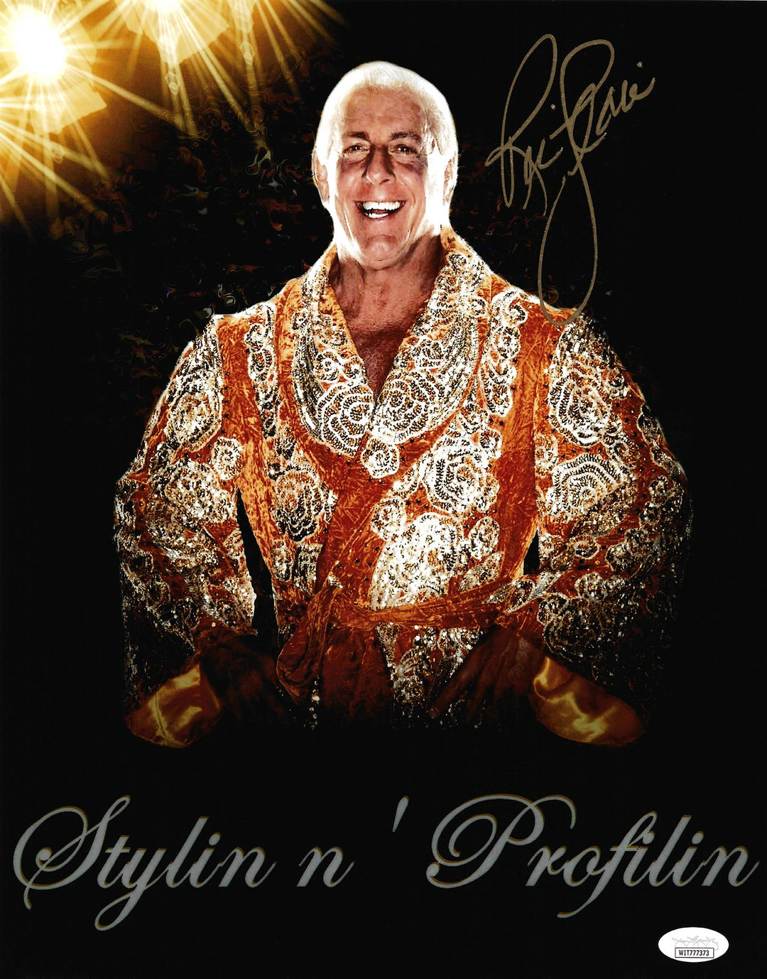 Ric Flair Signed 11x14 Photo Sylin N' Profilin JSA