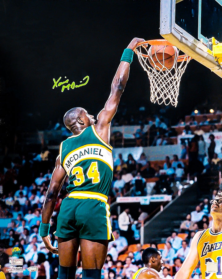 Xavier McDaniel Signed Framed 16x20 Photo Seattle Supersonics MCS Holo