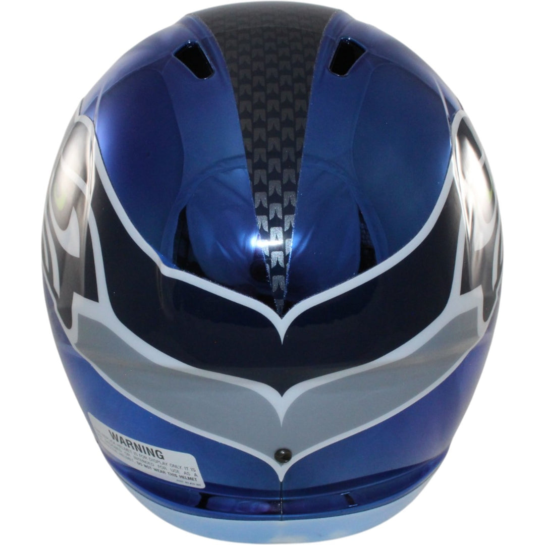 Seattle Seahawks Full Size Replica Chrome Helmet Riddell New In Box 39609