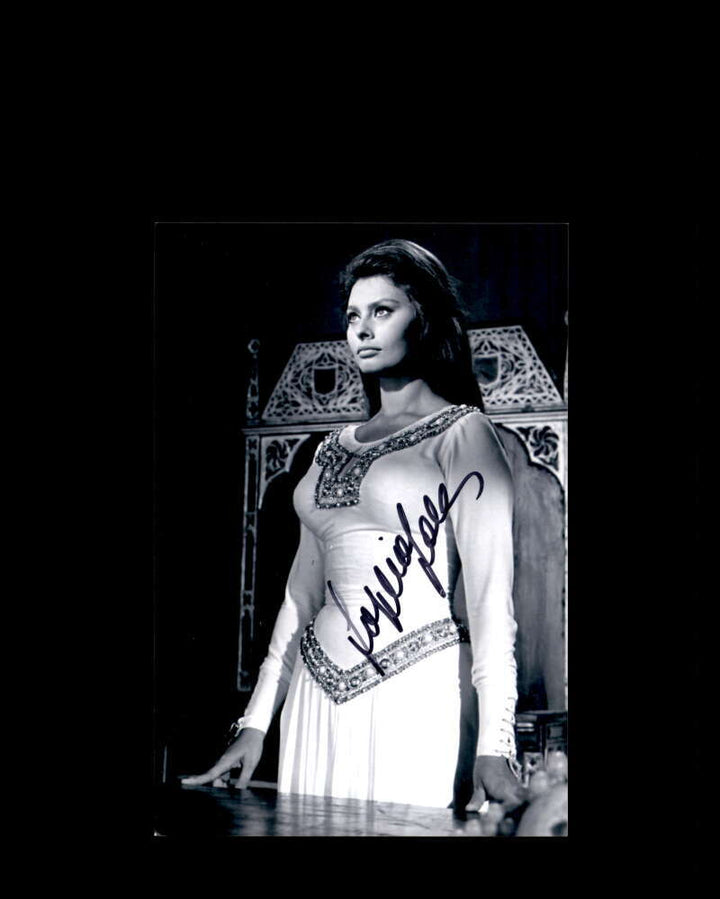 Sophia Loren PSA DNA Coa Signed 4x6 Photo Autograph