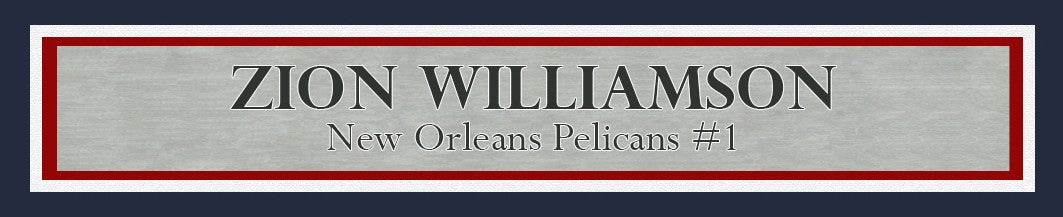 Zion Williamson Signed Framed 16x20 Photo New Orleans Pelicans Fanatics Holo